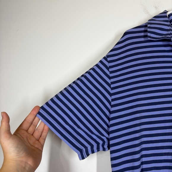 Peter Millar Grandfather Seaside Wash Stripe Polo Size Large - Picture 4 of 10